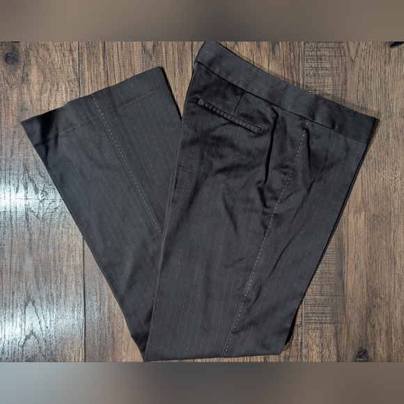 Elie Tahari Women's Long Sleeved Collared Lined Two Piece Pant Suit Brown Size 8 - Picture 4 of 16